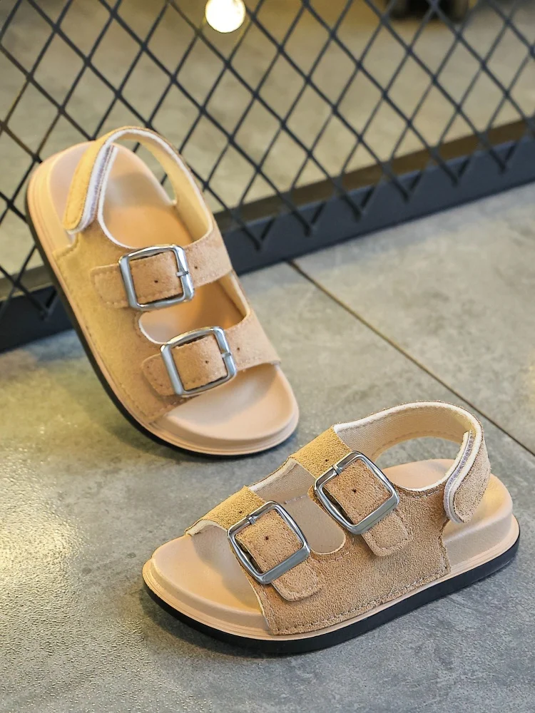 

Girls' Boken Sandals 2025 Summer New Children's Princess Sandals Medium and Adult Girls Finger Beach Shoes Trend