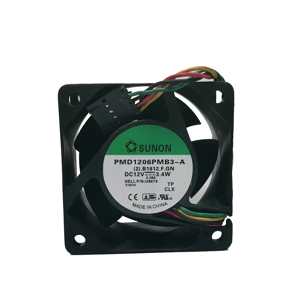 New original Sunon 6cm 6038 12V 3.4W pmd1206pmb3-a PWM server chassis fan 60*60*38MM