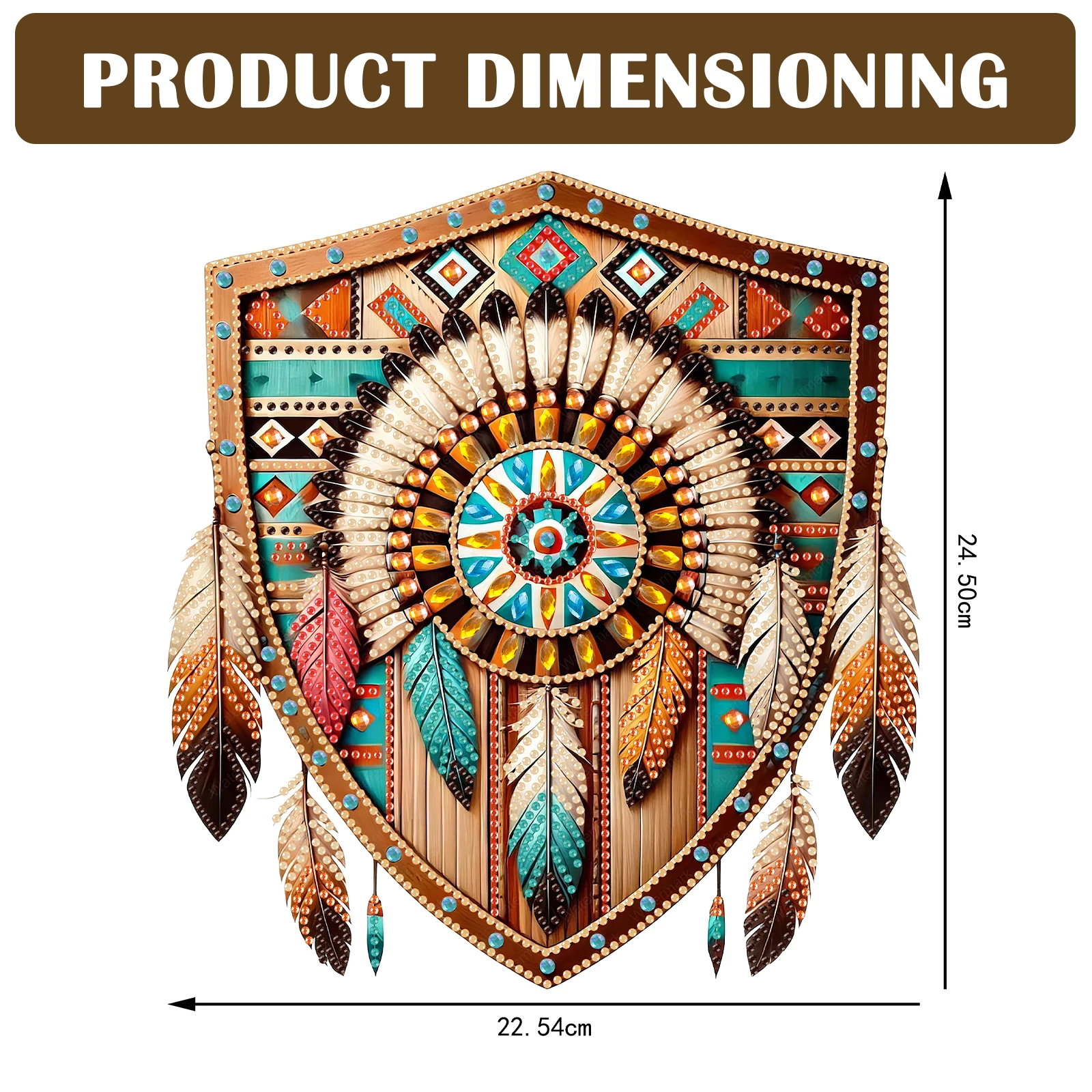 Creative Hanging Diamond Art Kits DIY Crystal Diamond Painting for Wall Decor Home Office Classroom with Special-Shaped Diamonds view 6