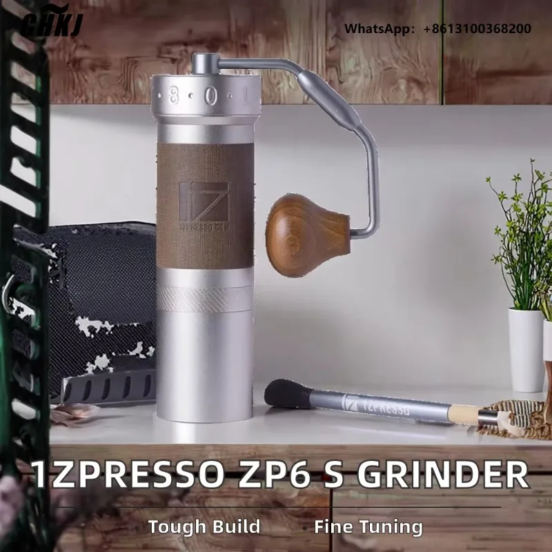 CHKJ Aluminum 48mm Burr Fine Adjustment Mechanism Classic Design Main Design, Special Manual Coffee Grinder