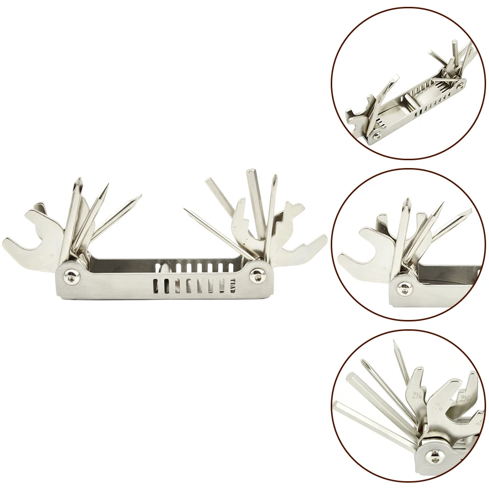 304 SS 13 in 1 Diving Multi Tool for REG Scuba Repair Screwdriver Set Folded Size 119 x 30 x 40 mm 304 SS 13 in