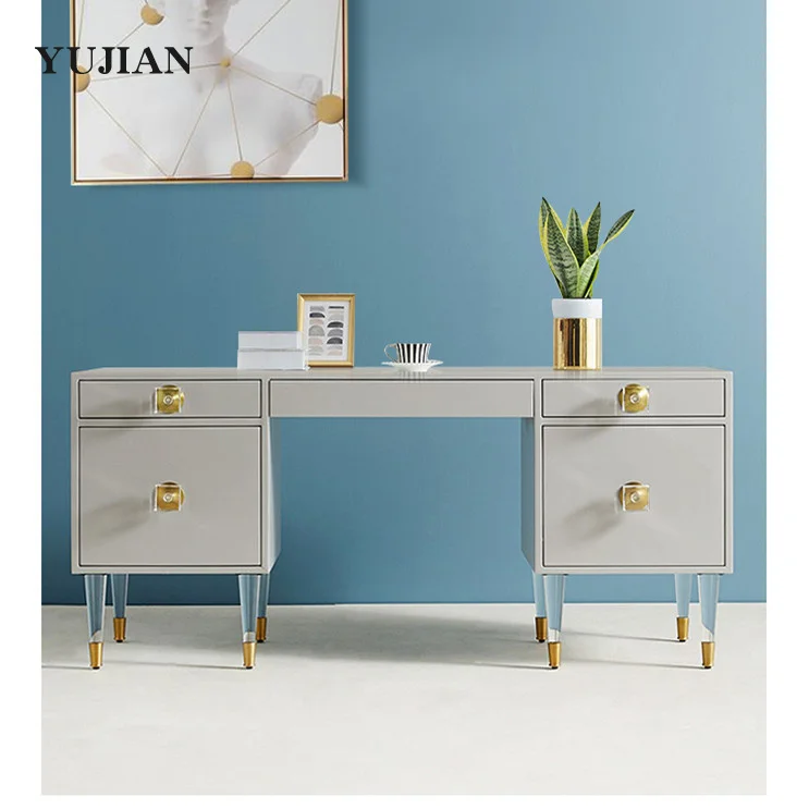 

Neoclassical model room desk designer modern simple American extended dresser
