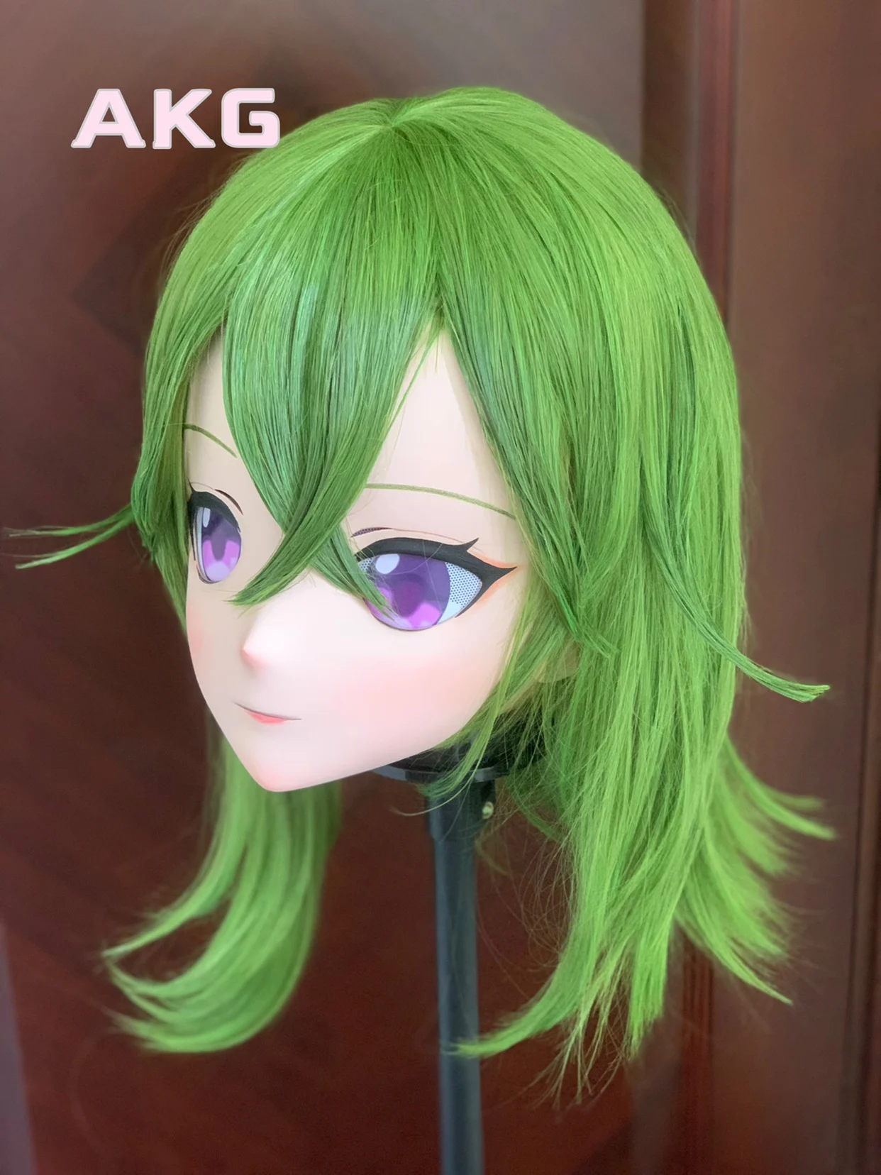 (AKG011) Customize Character Female/Girl Resin Kig Full/Half Head With Lock Anime Cosplay Japanese Animego Kigurumi Mask