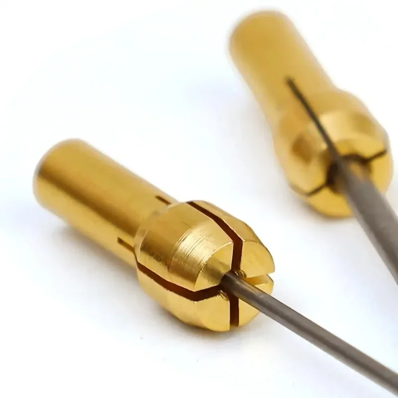 0.5-3.2mm Mini Micro Mandrino Mandrini Adattatore Rame Ottone Utensili Rotanti di Potere per Rettificatrice Adattatori di Bloccaggio All'ingrosso