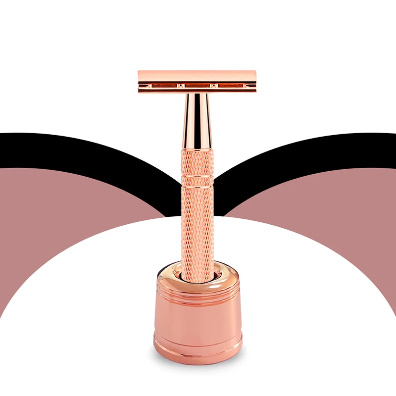 Whityle Z03 Diameter 15 MM General Adjustable Safety Razor Holder Stand Double Edge Blade Shave Stander Base with Anti Slip Ring