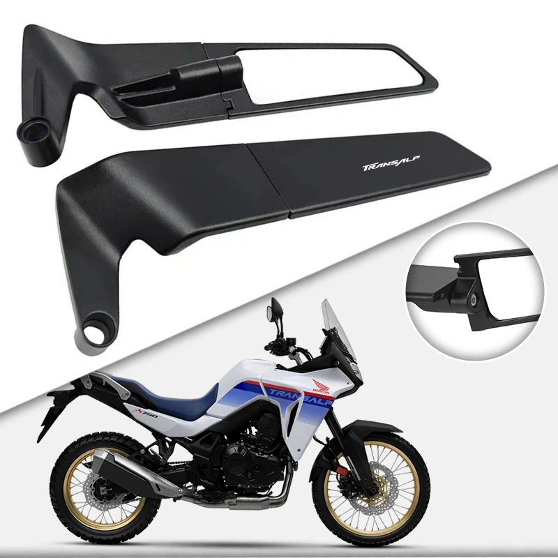 Motorcycle CNC Rearview Mirrors HD Motorbike End Side Mirror For Honda TRANSALP XL600V XL650 XLV 600 650 700 Accessories
