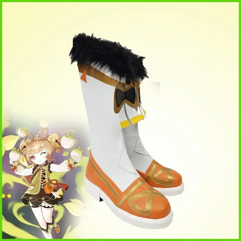 Sapatos personalizados Genshin Impact Game para mulheres, Botas Cosplay, Novo