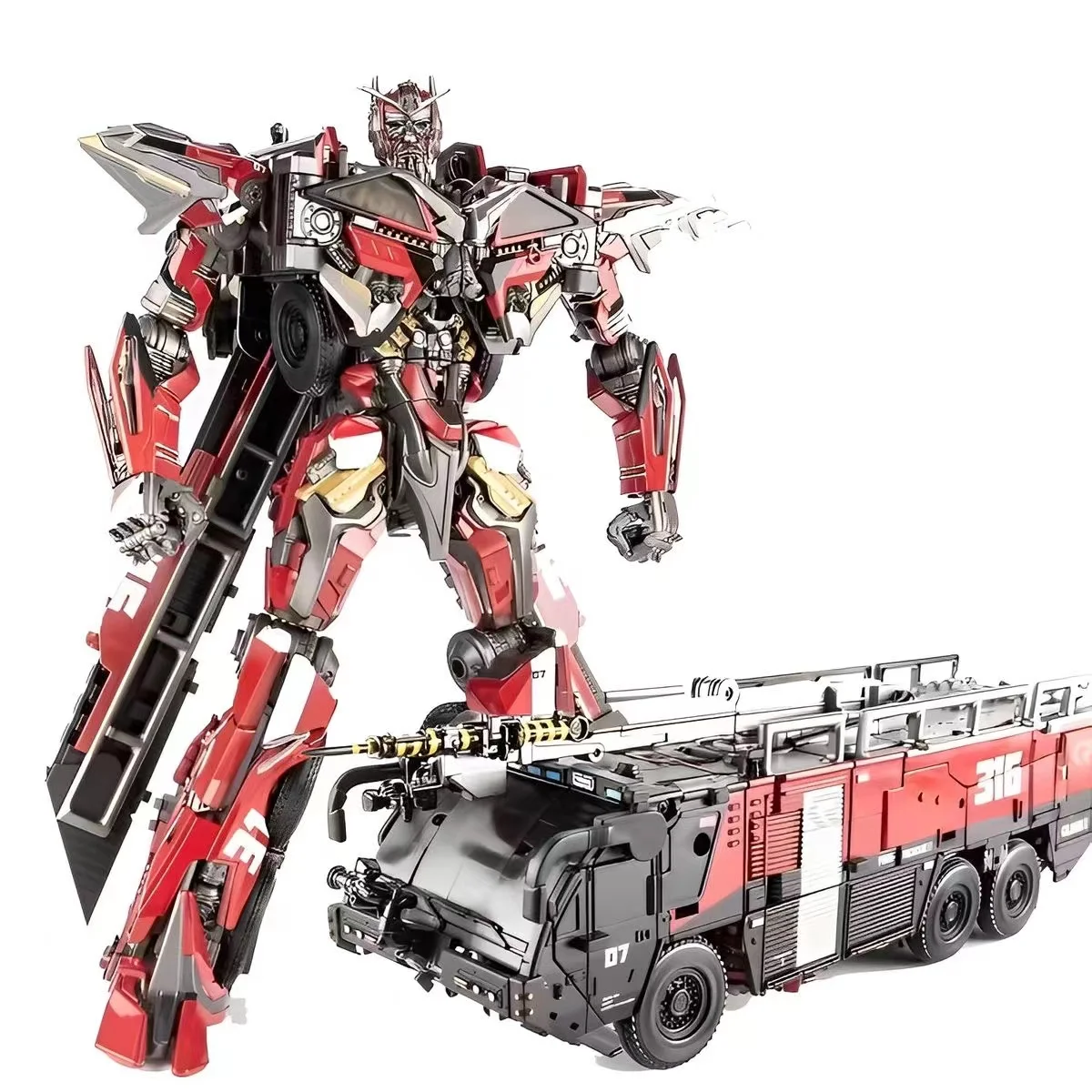 

Transformation Toy Movie Zoom Sentinel Prime FireTruck Alloy Model Action Figure SS61 enlarge ko 32cm OV-01 without original box
