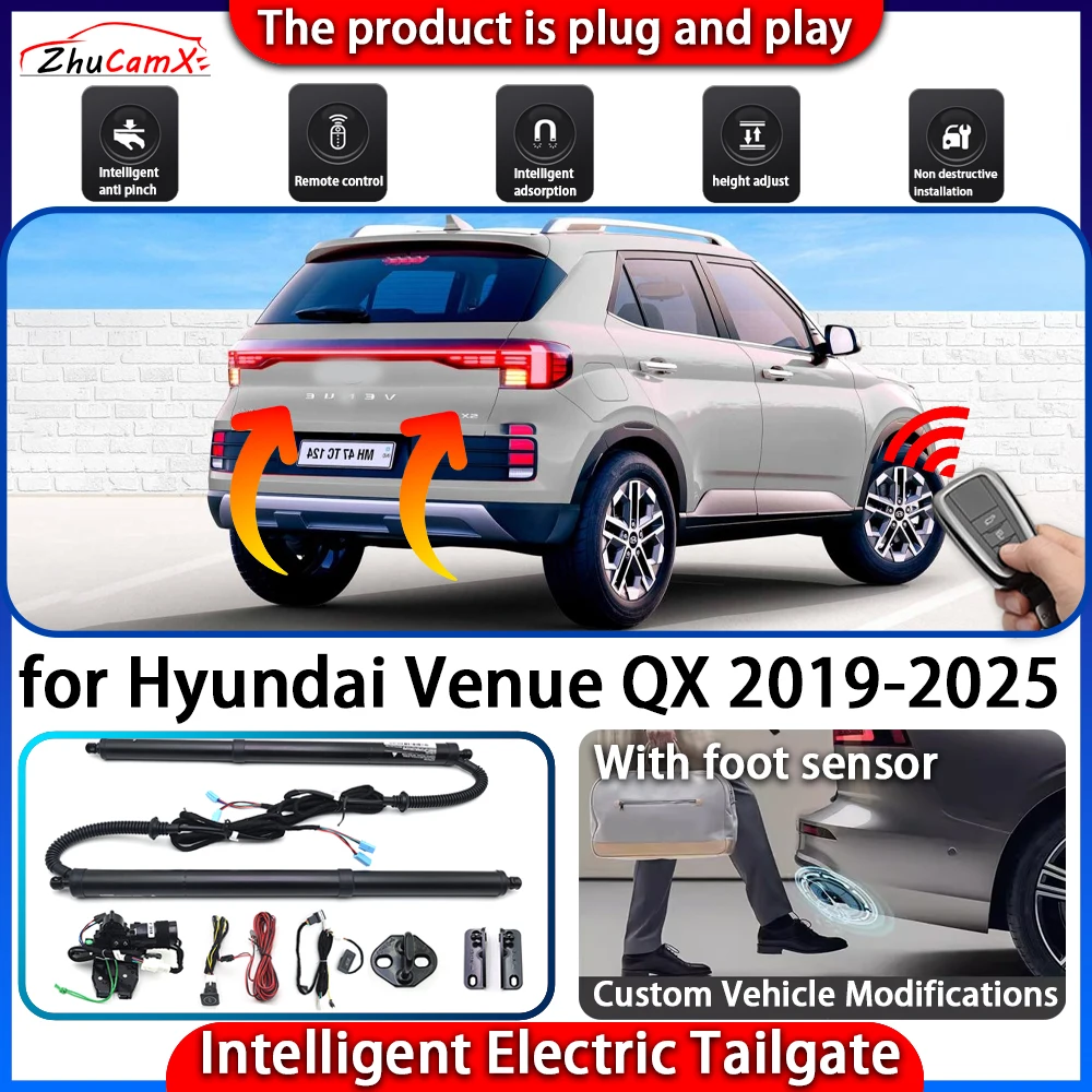 

ZhuCamX Smart Powered Tailgate System for Hyundai Venue QX 2019-2025 Automatic Intelligent Electric Trunk Lift Control Kit