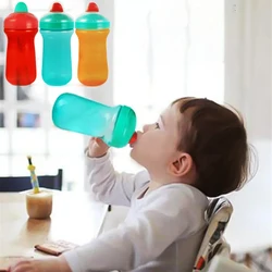 Copo Sippy para Crianças, 300ml, Eco-Friendly, PP, Crianças, Aprender, Garrafa de Água Potável, Bico Duro, Prova de Derramamento, Copos Kid