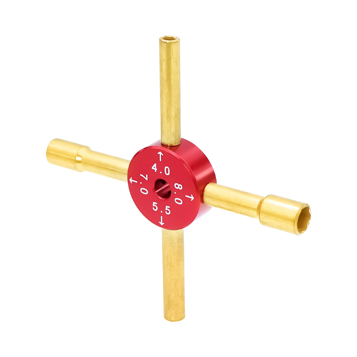 4 IN 1 Hex Socket Cross Wrench Nut Driver Tools For 1/10 1/16 RC Car Crawler 4mm 5.5mm 7mm 8mm Replacing Tyres Repair Tools view 6