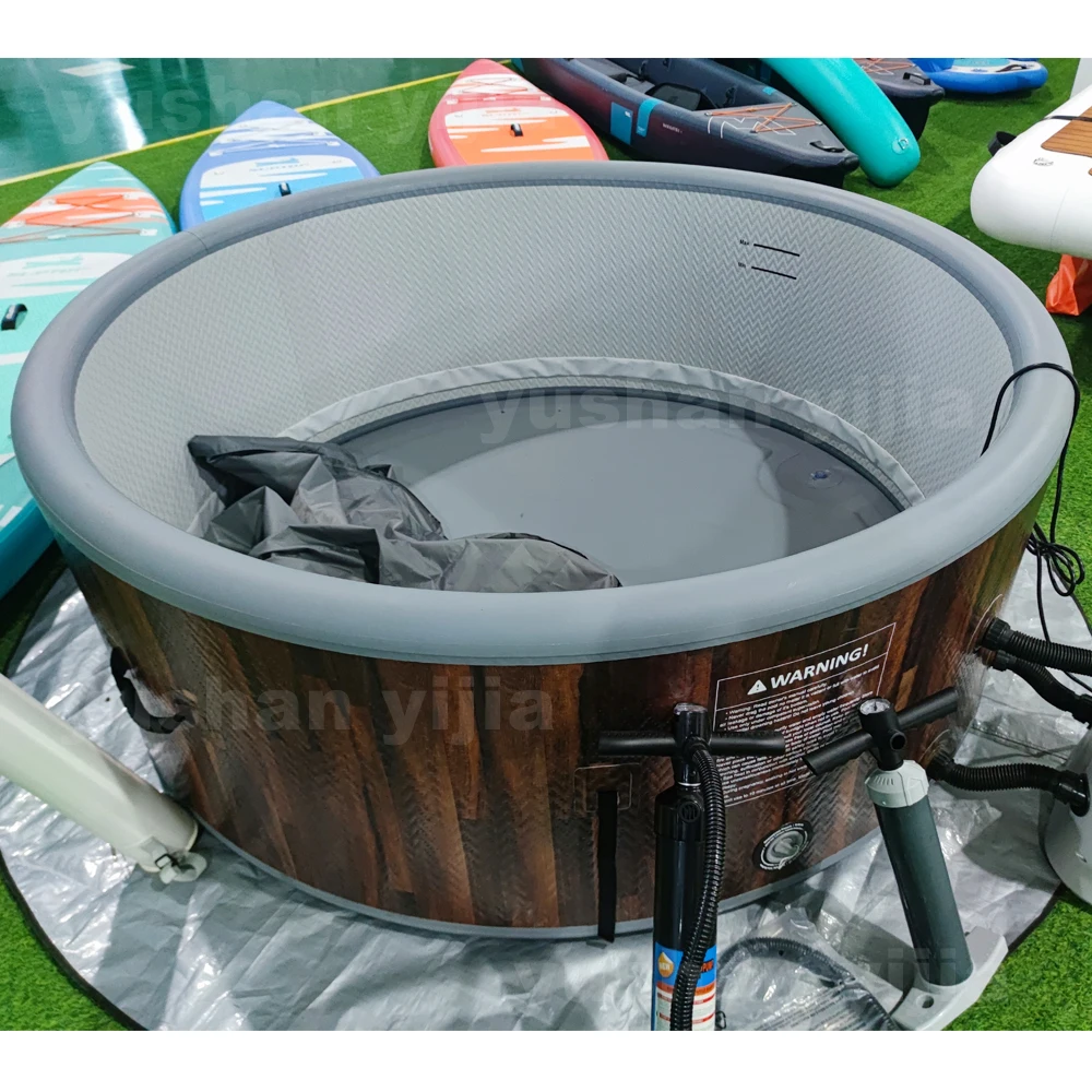 Lazy Hot Tub Spa Cold Hot Plunge Health Bathtub Bubble Massage Pool Drop Stitch Recovery