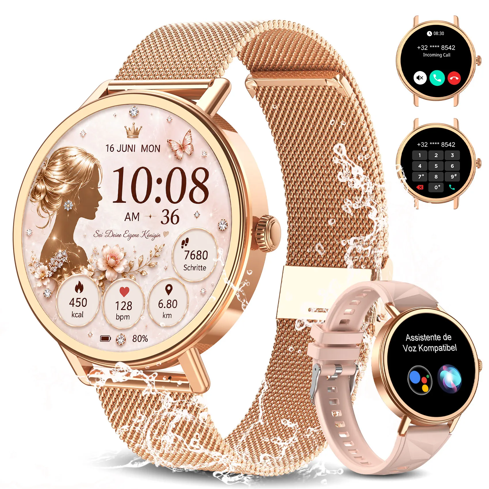 Watches Ladies Smartwatch - Blackview smartwatches voor dames, compatibel met