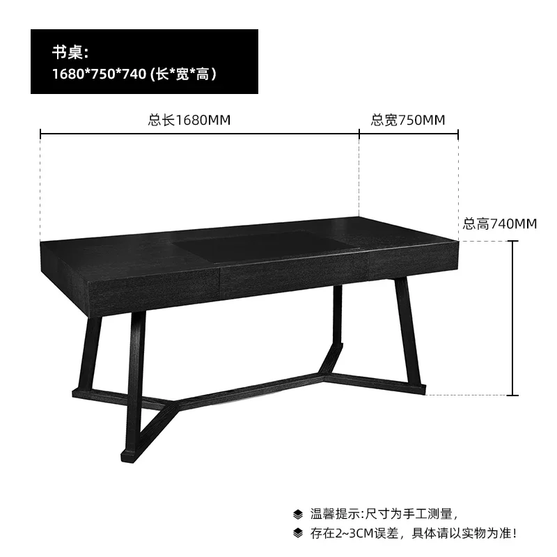 

Italian Minimalist Solid Wood Desk Light Luxury Modern Minimalist Designer Model Study Furniture Suit Furniture