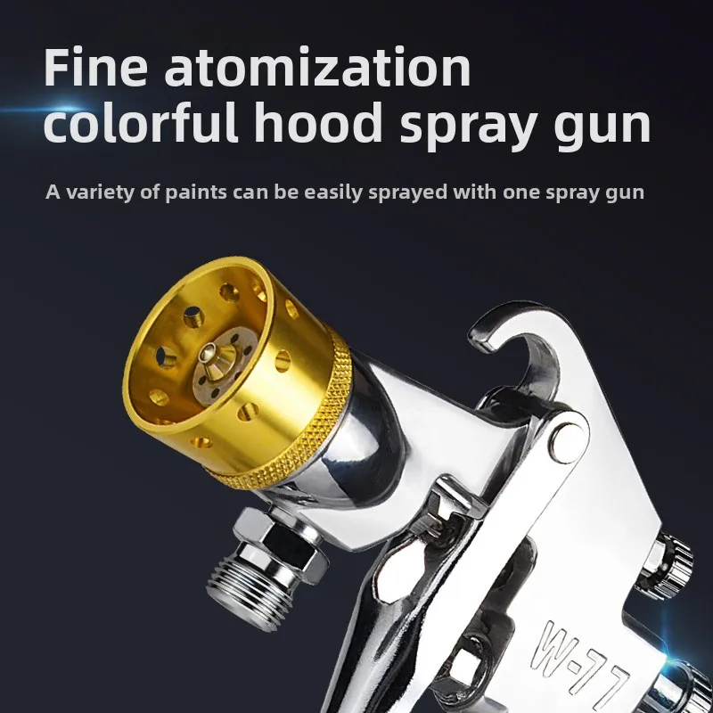 Unime W77 Water-In-Water Multi-Color Paint Spray Gun for Imitation Stone Latex Paint Pneumatic Pressure Barrel Spray Gun