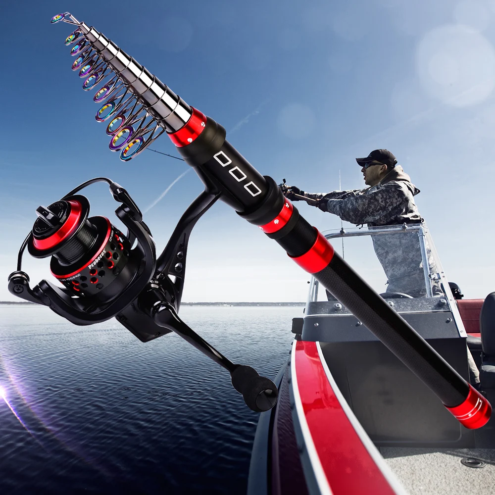 High Carbon Rock Ultra Light Pocket Fishing Rods 3.6M 3.0M 1.8M 2.1M Super Hard Short Telescope Fishing Ultralight Spinning Rod