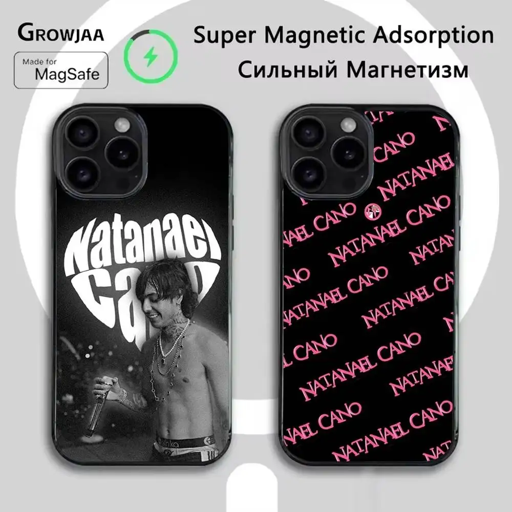 

Чехол для телефона N-Natanael Cano для iPhone 16e, 16, 15,14,13,12,11, Plus, Pro, Max, Mini Magsafe с магнитной беспроводной зарядкой