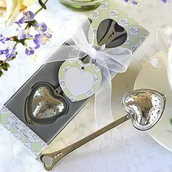 Tea Infuser Wedding Favors Gifts Heart Love Tea Leaf Strainer Filter Herb Diffuser Wedding Business Souvenir Bridal Shower Gifts