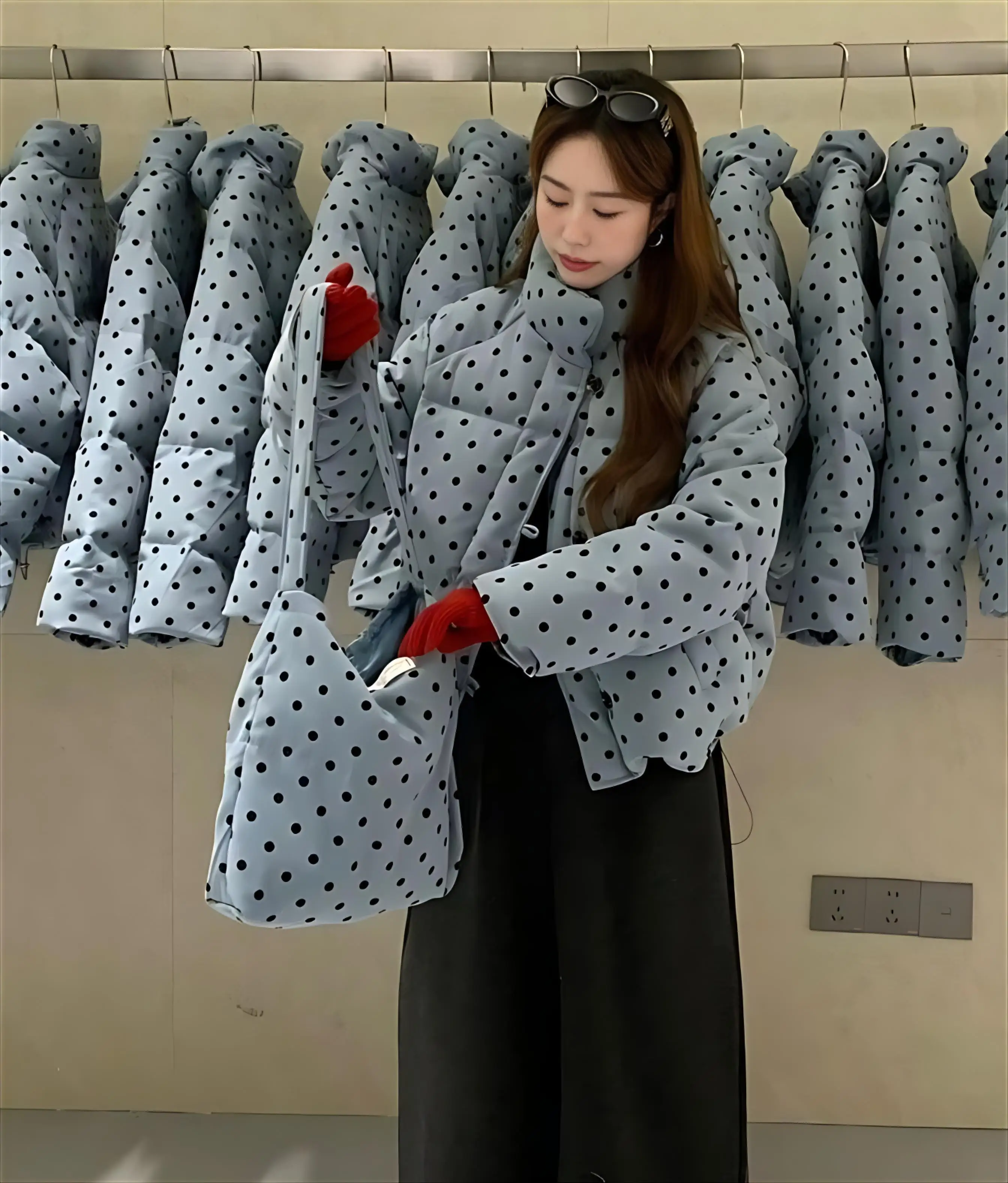 

Puffer Parkas Womens New In Coats Gothic Wadded Bio Cotton Tailor Flock Elastic Plaid Matte Social Distressed Check High Quality