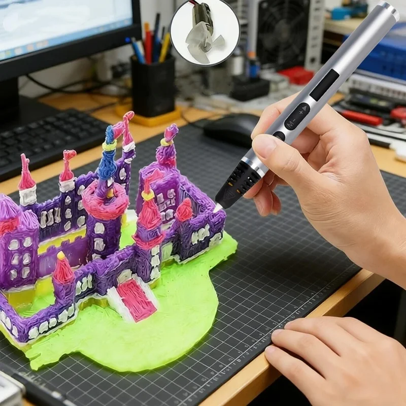 

DIY Three-Dimensional Model Creation Pen Professional Level 3D High-Temperature Printing Pen Designer Handcrafts New