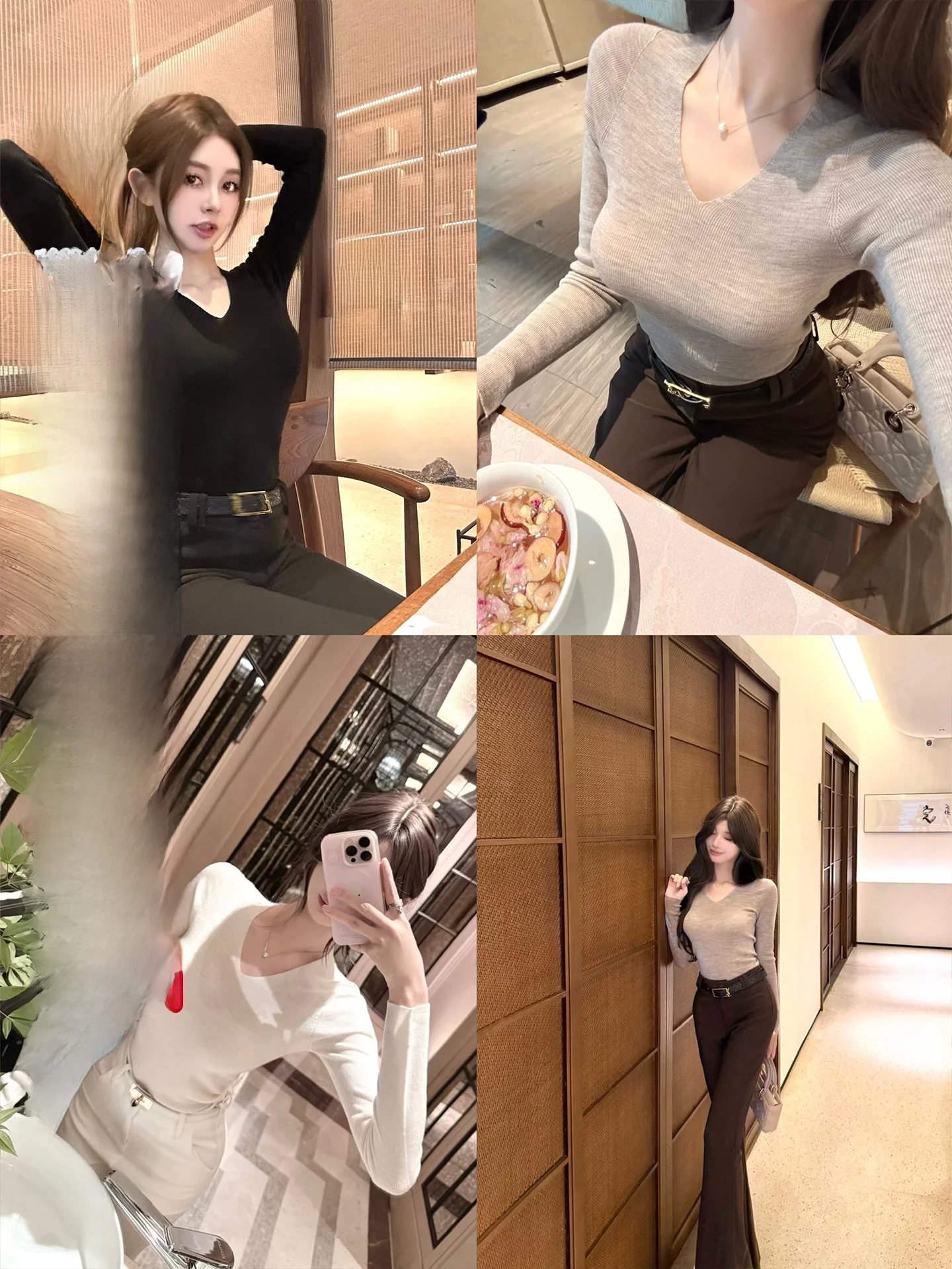 

Женский вязаный свитер CCZEE из 100% шерсти, машинная стирка, приталенный крой, повседневный, с V-образным вырезом, длинный рукав, осенняя коллекция