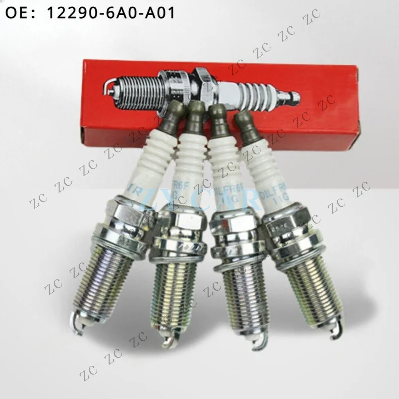 S+ 4x New For Honda Civic CR-V Accord/ DILKAR8P8SY 12290-6A0-A01 Spark Plug