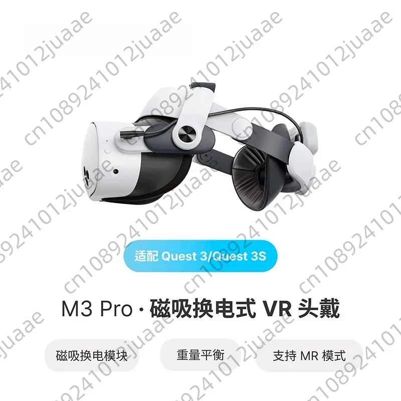 

The M3 Pro works with the Meta Quest 3 VR headset battery pack headband