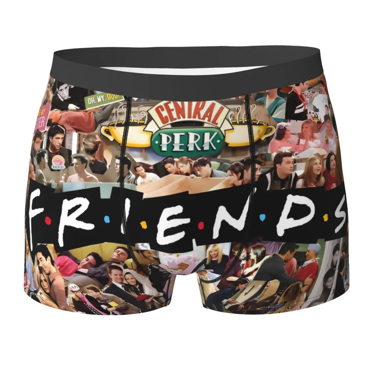 

Friends TV Series Underwear Character Pattern Funny Panties Customs Shorts Briefs Pouch Males Oversize Boxer Shorts