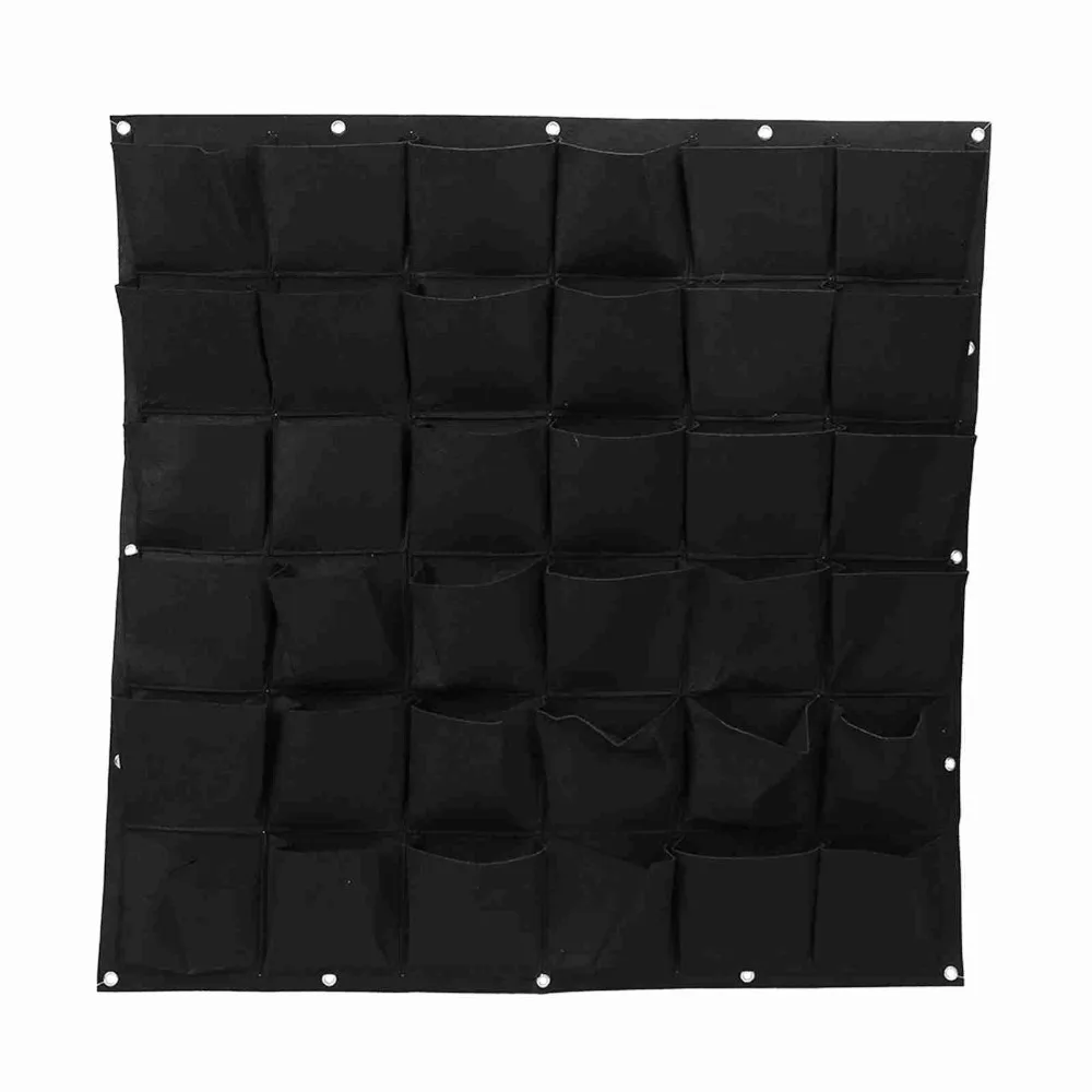 36 Pockets Hanging Wall Planter Bag 1m×1m Space Saving Wall Mounted Grow Bag Easy To Hang Lightweight Vertical Planter Bag