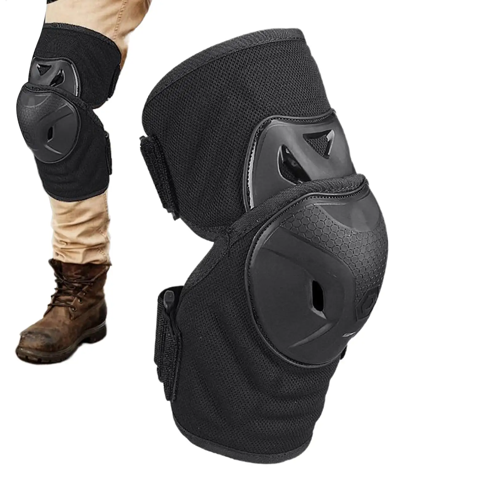 

Motorcycle Knee Pads Knee Shin Guard Pads Elastic Band Leg Covers Racing Gear for Adventure Touring Daily Commuting Weekend