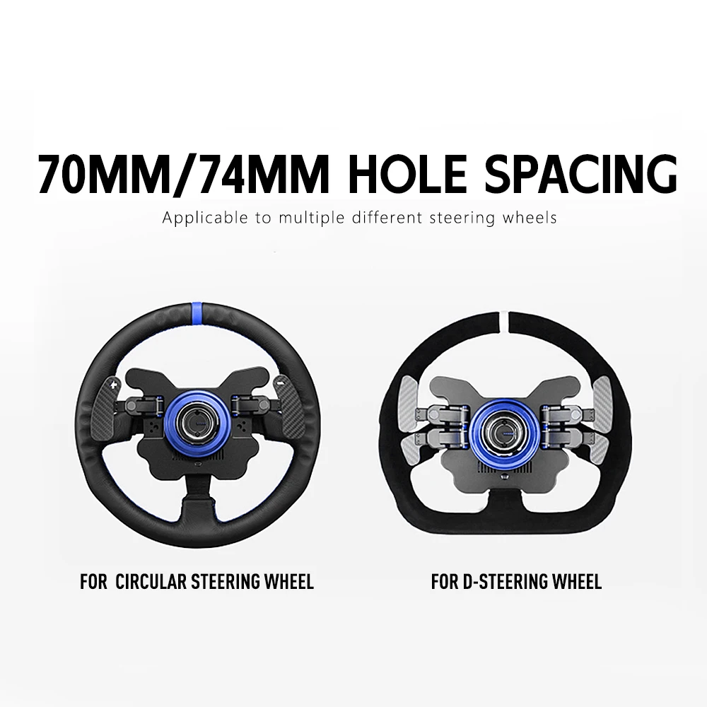 RASTP-70MM 6 Hole Racing Simulator Game Steering Wheel Quick Release Hub Adapter For MOZA Simagic M10 A/Mini Euro Truck QR040
