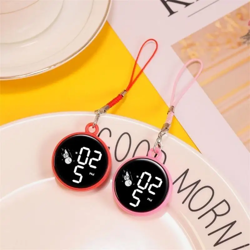 X7JB Small Digital Pocket Watch With Clear Screen Backpack Clip Electronic Watch for Convenient Attachments