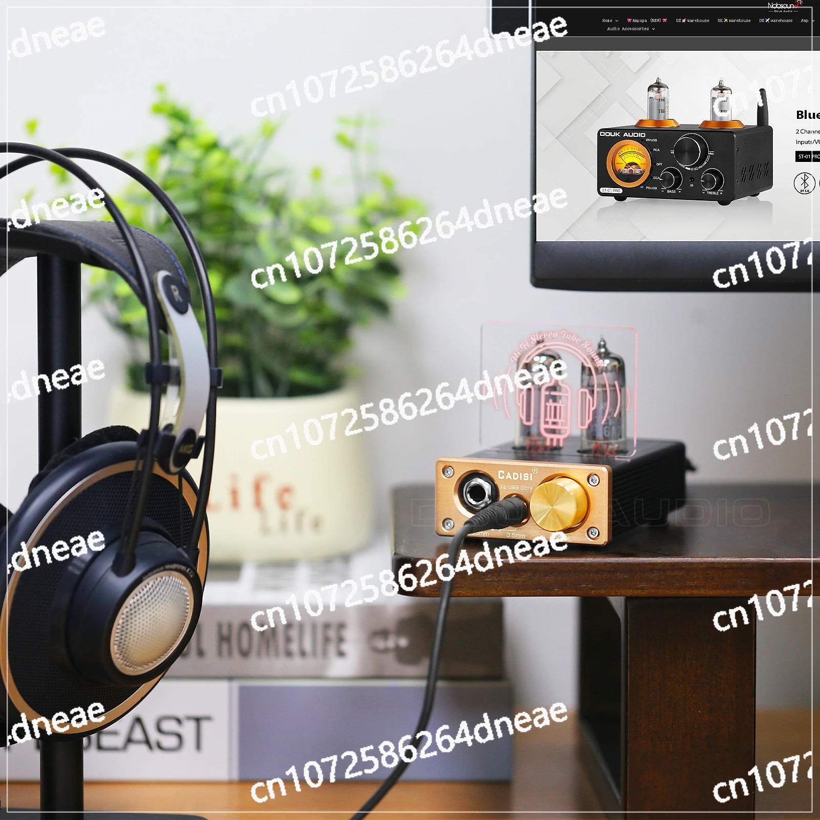 

High Current Class A Vacuum Tube Thrust Headphone Amplifier DIY Ball Power Amplifier U808 Ultra