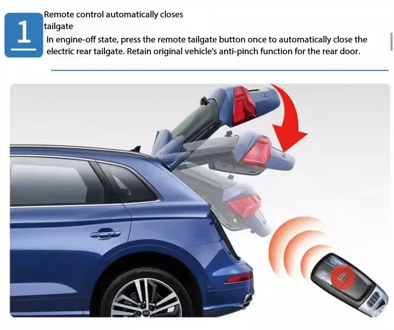 Für audi q5 q7 a5 Schlüssels teuerung Power Liftgate Fernbedienung Schließ system elektrische Kofferraums chloss Modul intelligente Heckklappe Auto – Detail 5