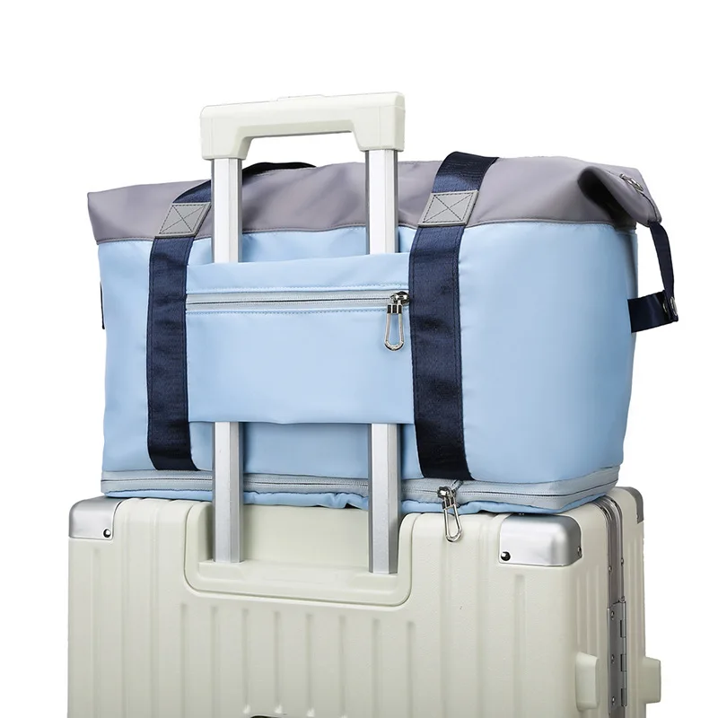

Fashion Double-color Large-capacity Travel Bag Waterproof Student Business Trip Short-distance Luggage Bag Yoga Fitness Bag