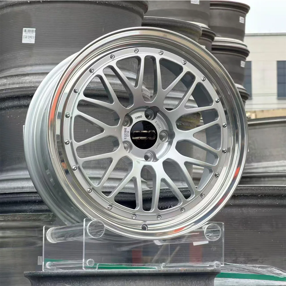 

High Quality T6061 Forged BWM Rims Gloss Silver Deep Lip Mesh Rims 5x120 Fit for Chevrolet Camaro Cadillac CTS