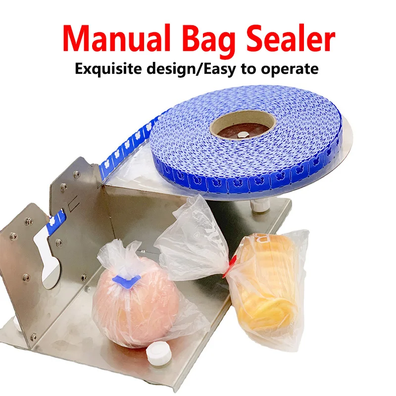 

Ручная зажима для хлеба с боковым отверстием, запечатывание пакетов для упаковки пищевых продуктов и подарков, застежка для переплета пакетов, застежка