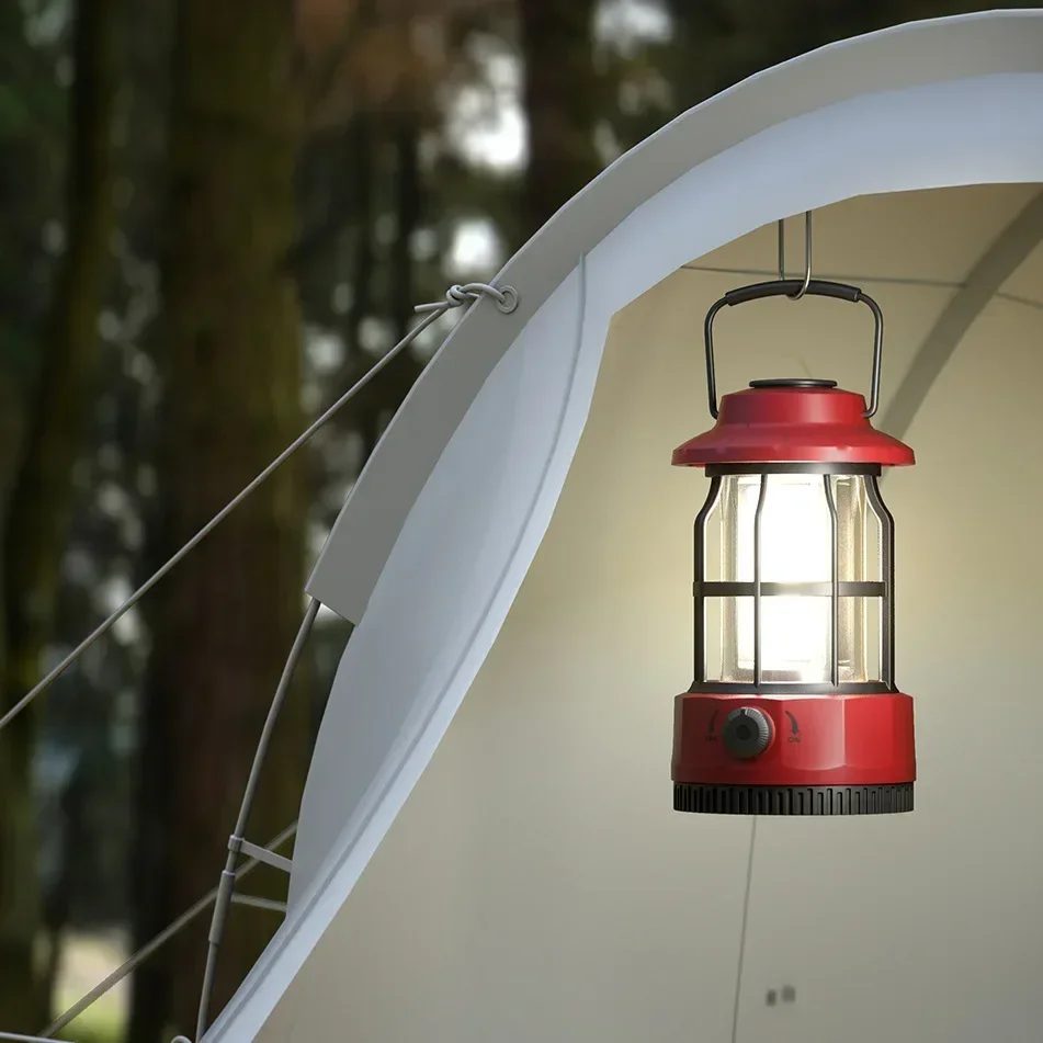 Nieuwe Kampeerlamp Buiten Kampeerlicht Tent Licht Draagbaar Paard Cadeau Ningbo Retro Oplaadkamp