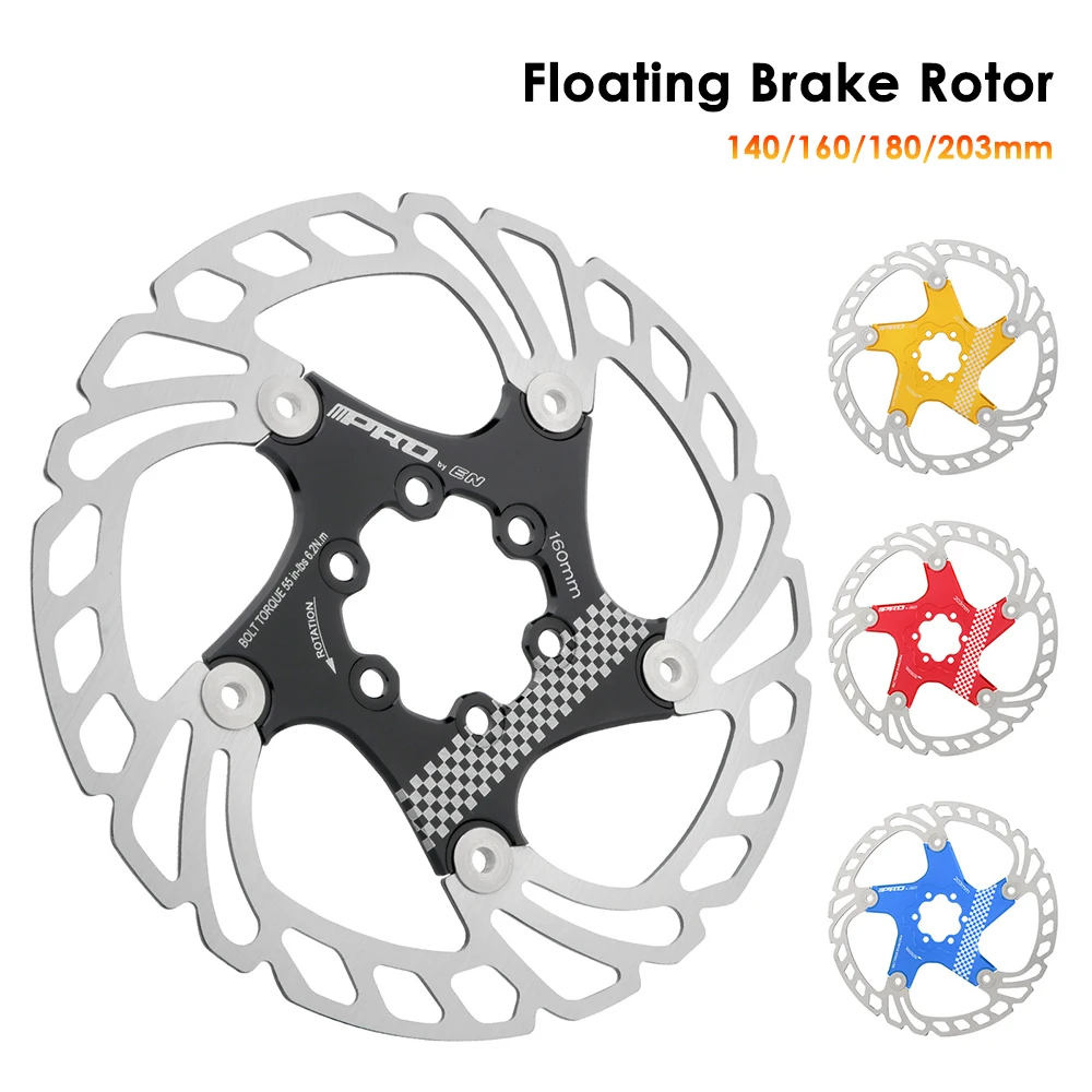 

Дисковый тормозной ротор для горного велосипеда 140/160/180/203 мм, плавающий, с шестью отверстиями, из нержавеющей стали, для MTB и шоссейных велосипедов, для гидравлических тормозов