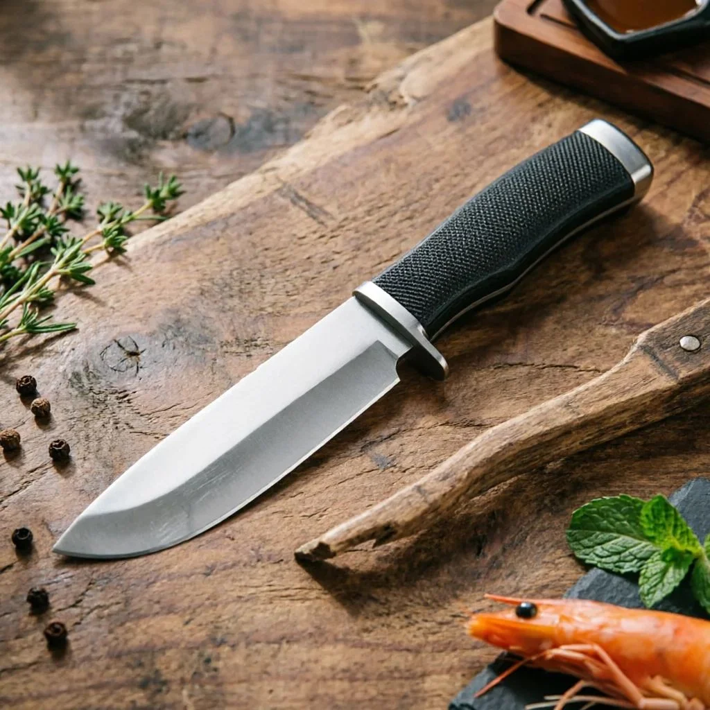 NEW Portable Utility Knife with Protective Sheath, Multifunctional Cutting Tool for Camping, Hiking & Short Trip