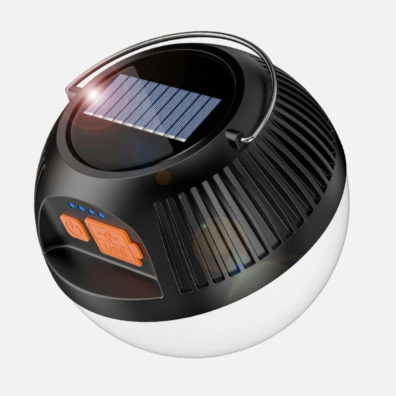 LED Outdoor Personalized Lighting Camping Portable Tent Light TYPE-C Rechargeable Solar Portable Camping Light