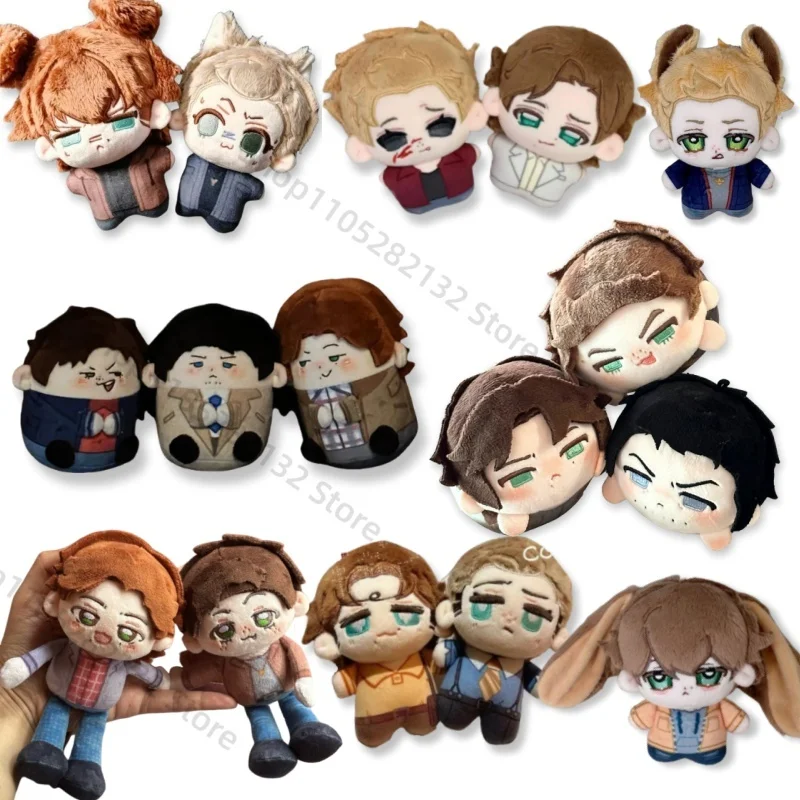 New Supernatural Plush Pendant Super Natural SPN Dean Sam Pendant Plushie Kawaii Backpack Keychain Doll Toy Collect Fans Gift