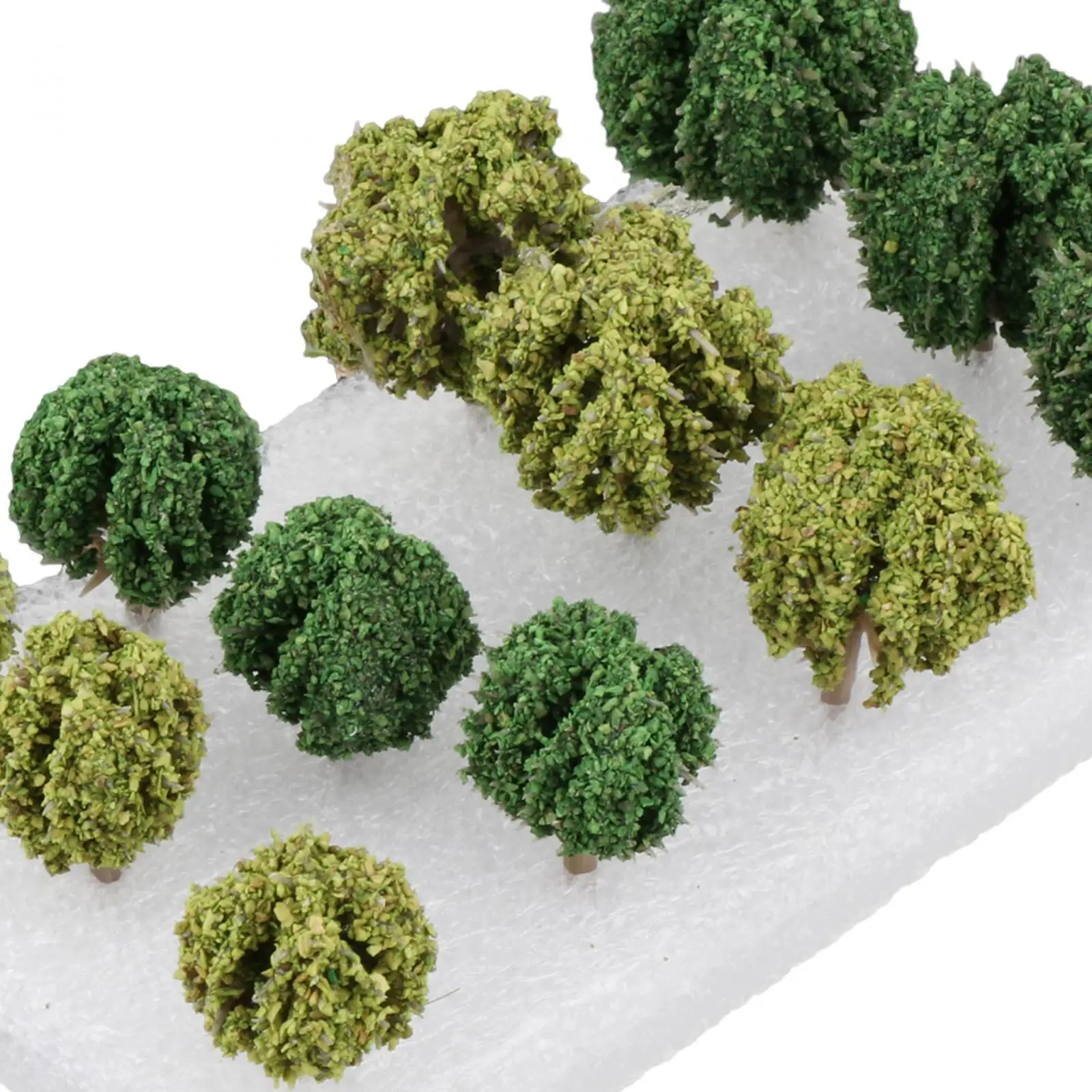 12x Modelbomen Lay-Out Ornamenten Rekwisieten Miniatuurbomen Architectuur Bomen Voor Sprookjes Tuinscène Diy Projecten Aanleg Spoorweg