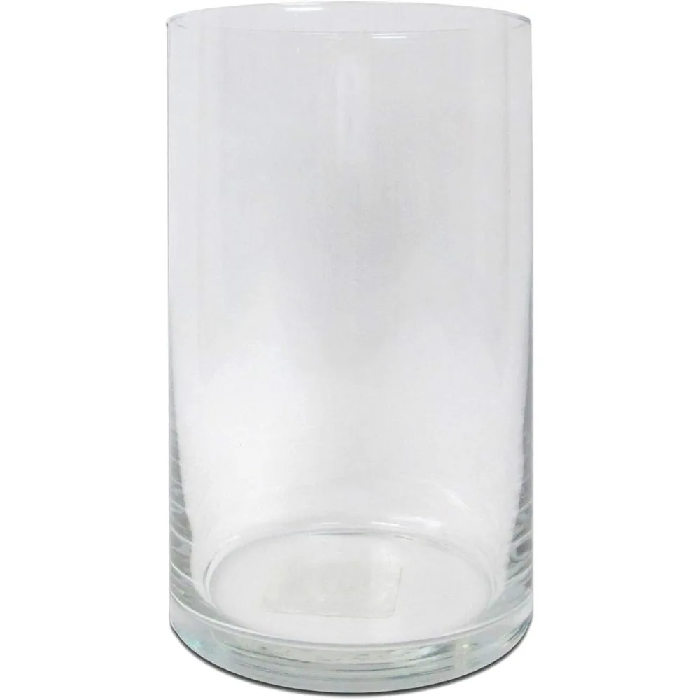 Cylinder Vase 9-Inch Clear Set of 12 Made of glass Great for parties or as a wedding housewarming or host gift Dishwasher safe