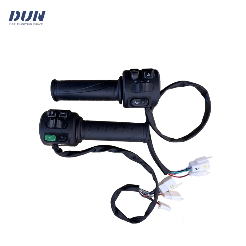 48v-72v Hall Type Twist Throttle With Three Speed Parking Reverse Comb Function For Electric Scooter Motorcycle