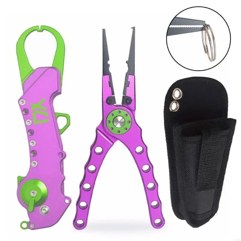 

D5BA New Multifunctional Set of Folding Aluminum Fishing Pliers with Fish Controller