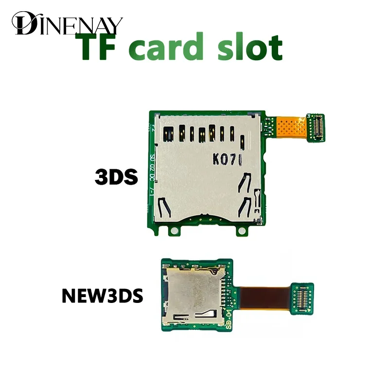 1 قطعة ملحقات وحدة التحكم في الألعاب استبدال أجزاء ل 3DS/NEW 3DS مايكرو فتحة المقبس TF قارئ بطاقات المجلس
