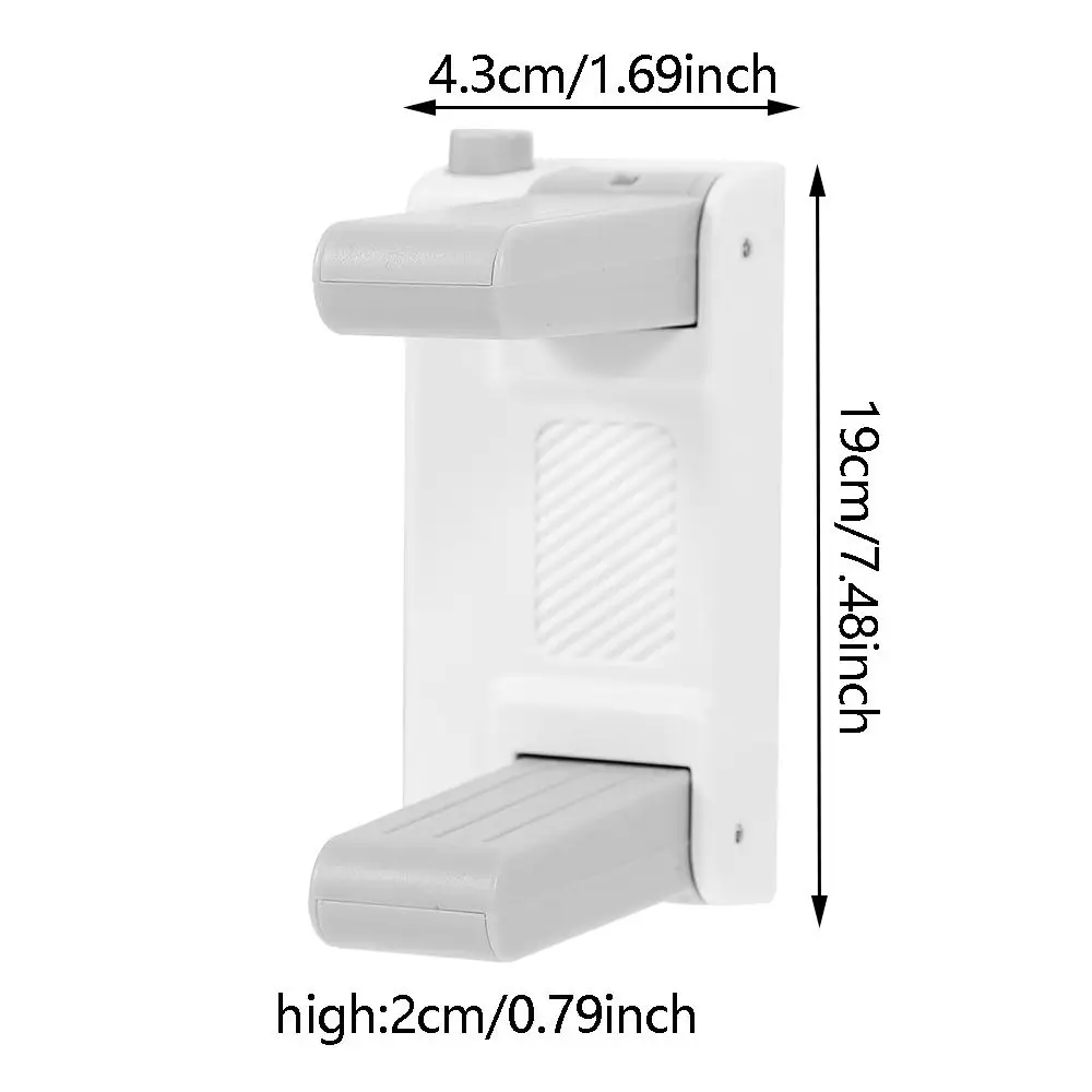 2 قطعة لاصق قوي حريزعلى الأطفال مقبض الباب قفل قوي الحاملة لا الحفر الطفل والأطفال قفل أمان أداة خالية #5