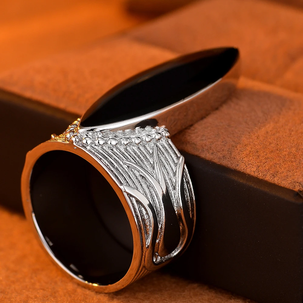 خاتم من الفضة الإسترليني عيار 925 للنساء #2