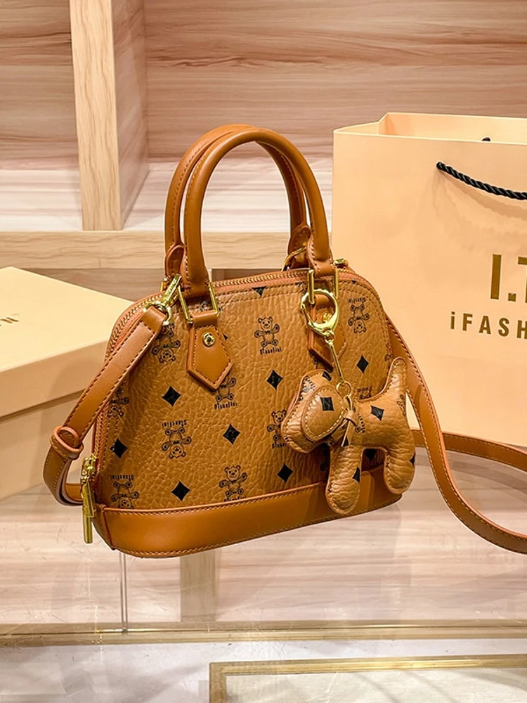 Fashionable  Handbag Women's Crossbody Bag Small Bear Print Quirky Design Sensation Elegant Personality Handbag Shoulder...